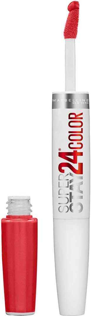 Maybelline New York SuperStay 24 2-Step Liquid Lipstick Makeup, Steady Red-Y, 1 kit