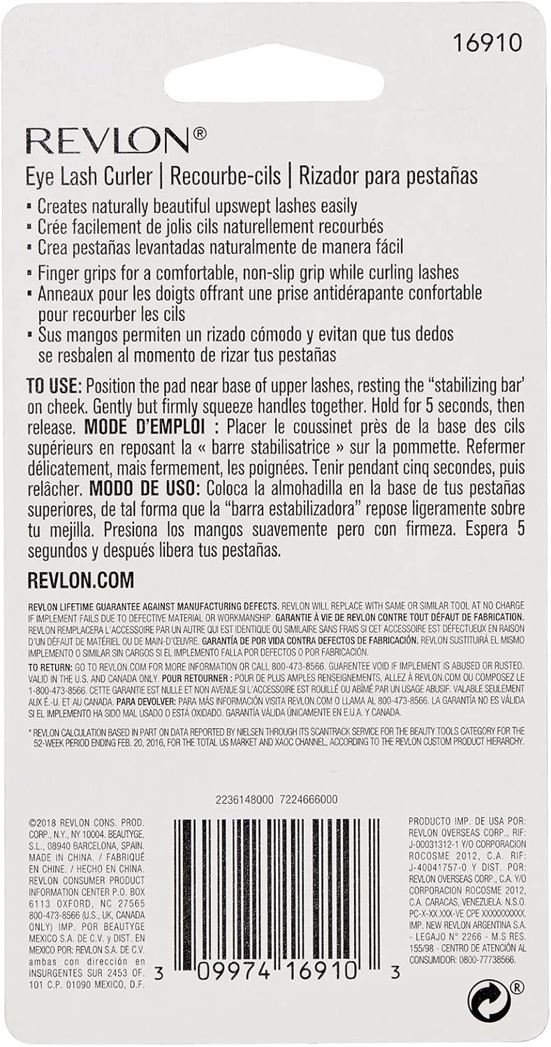 Revlon Dramatic Curl Eyelash Curler - # 16910 Silver Curler 1 Pc
