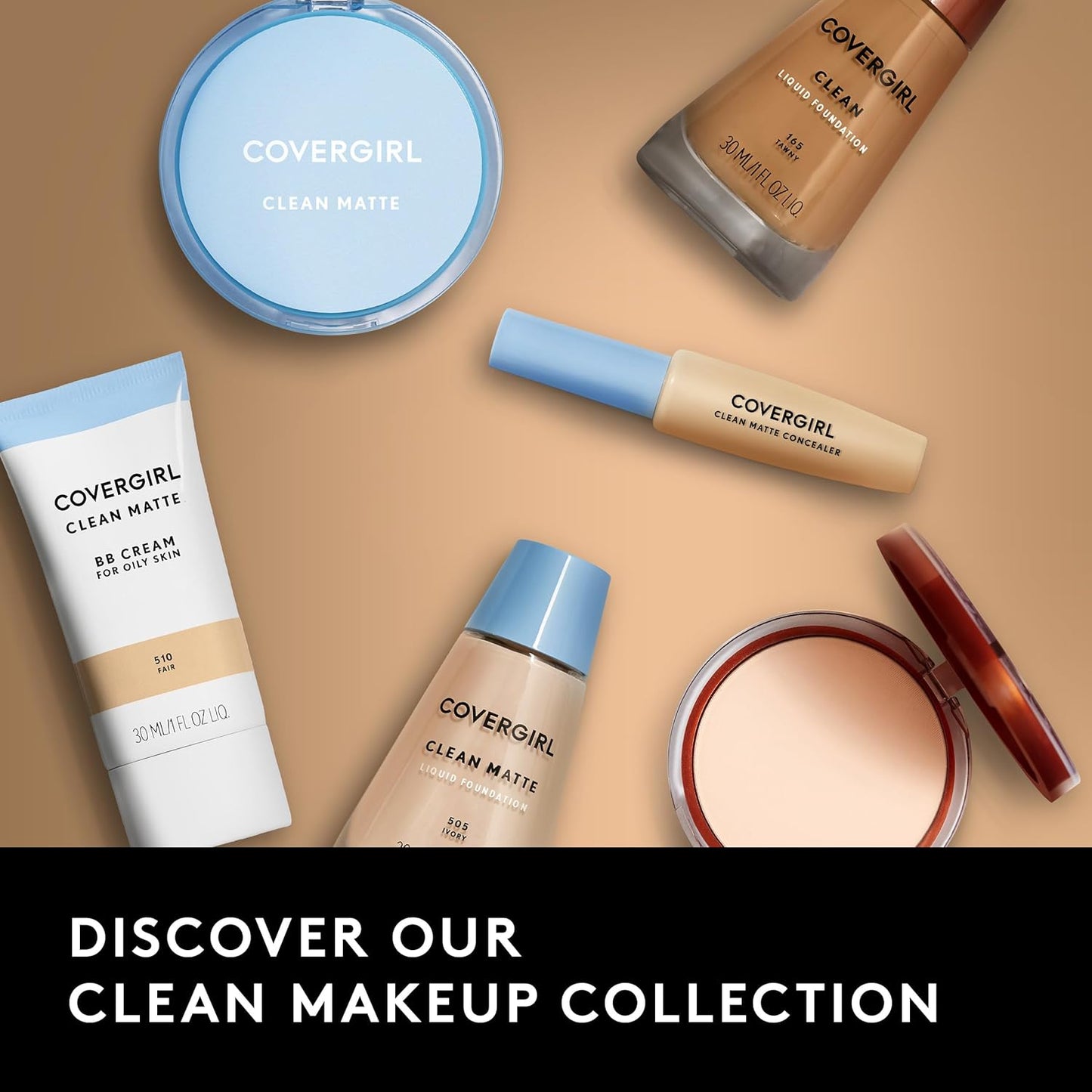 Covergirl Clean Liquid - Base De Maquillaje, Tono beige, 30 ml
