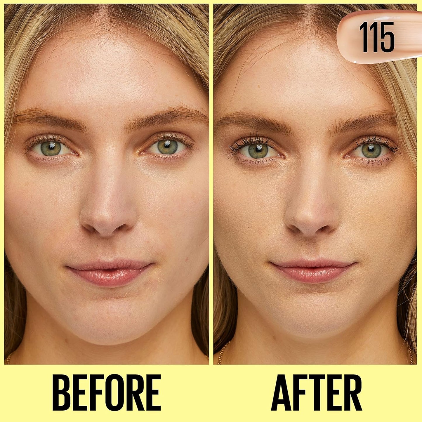 Maybelline New York Fit Me Tinted Moisturizer, Fresh Feel, Natural Coverage, 12H Hydration, Evens Skin Tone, Conceals Imperfections, 115, 1 Fl Oz
