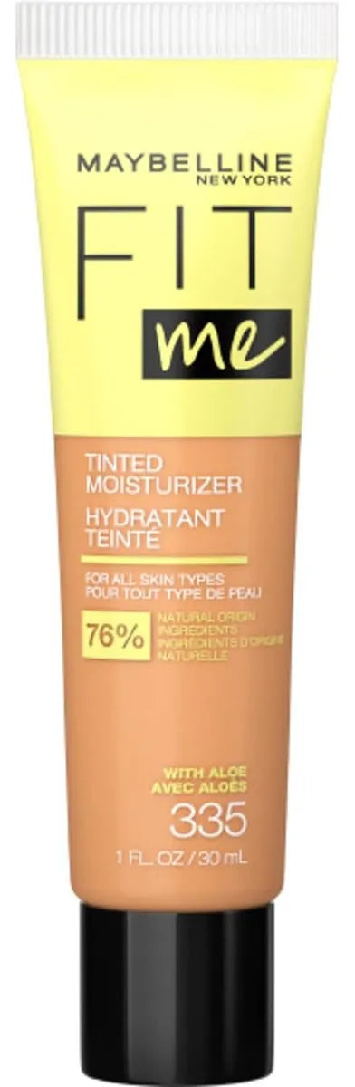 Maybelline New York Fit Me Tinted Moisturizer, Fresh Feel, Natural Coverage, 12H Hydration, Evens Skin Tone, Conceals Imperfections, 115, 1 Fl Oz