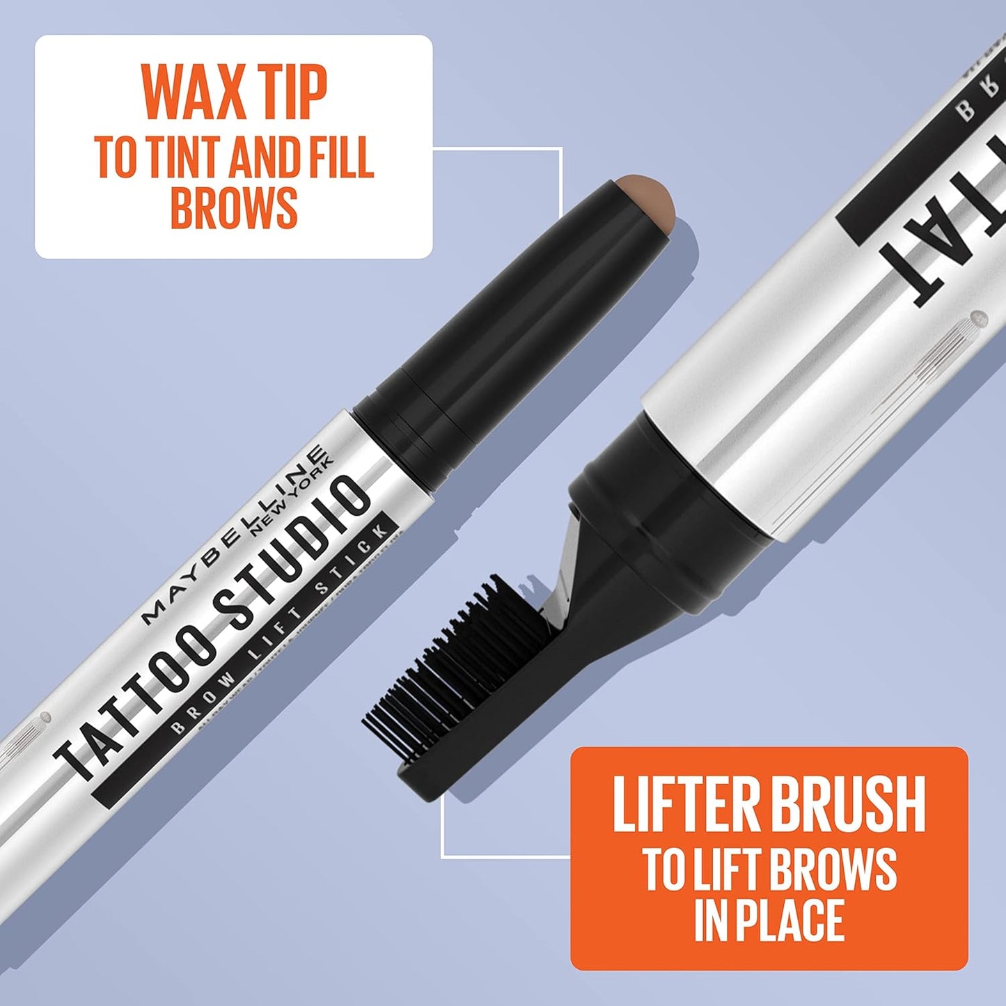 Maybelline TattooStudio Brow Lift Stick Makeup with Tinted Wax Conditioning Complex, Blonde 250,