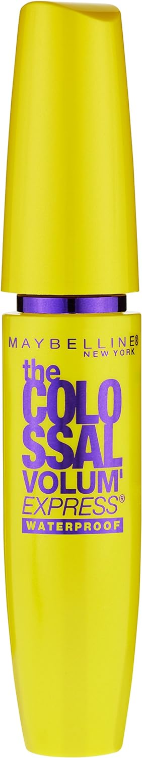 Maybelline Makeup Volum' Express The Colossal Waterproof Mascara, Classic Black Mascara, 0.27 fl oz