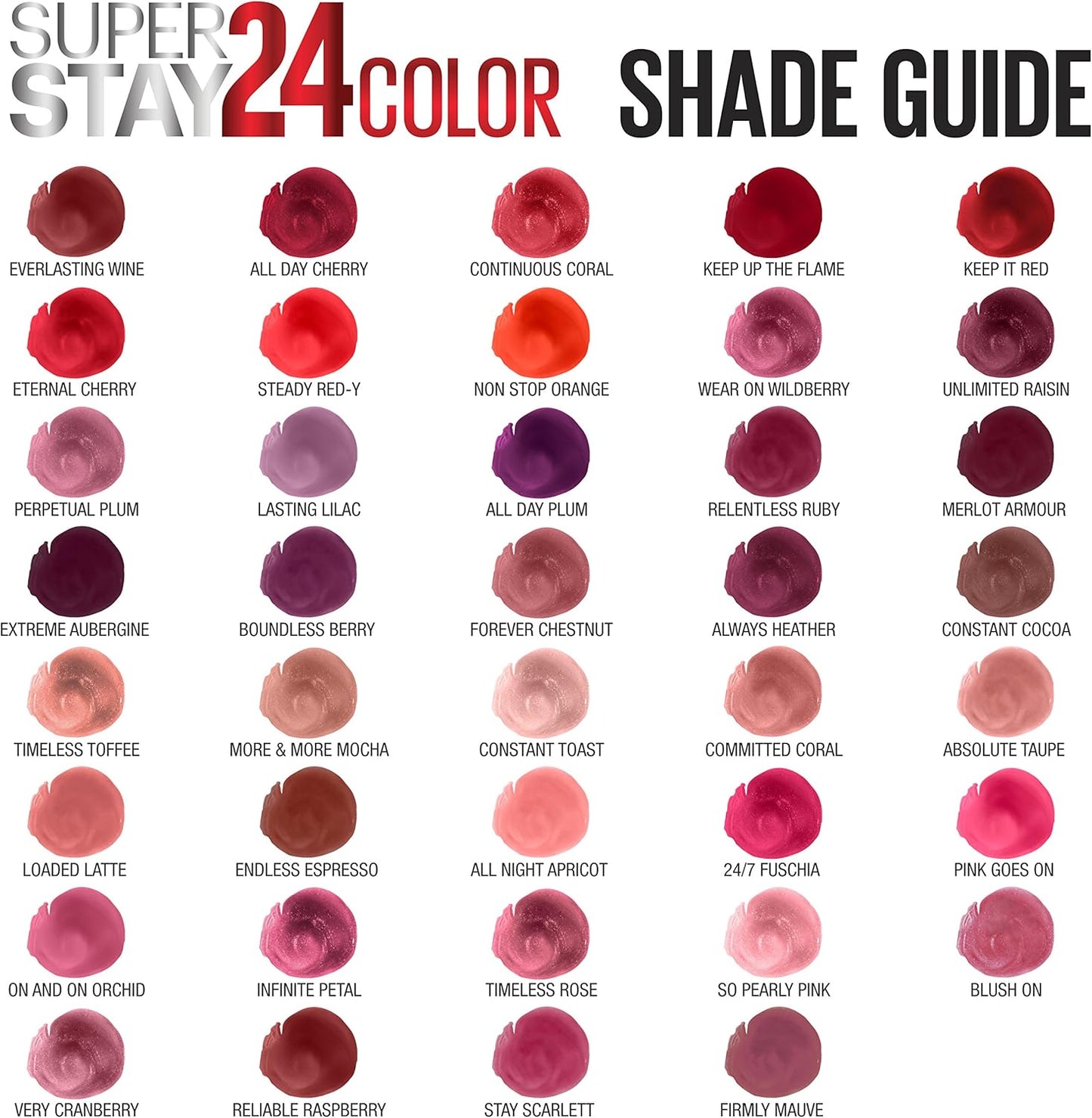 Maybelline New York SuperStay 24 2-Step Liquid Lipstick Makeup, Steady Red-Y, 1 kit