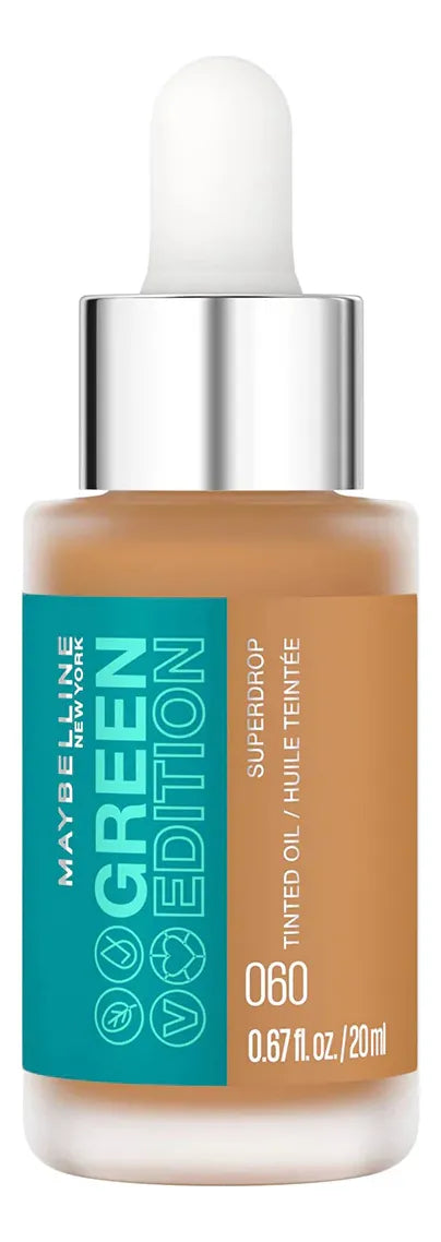 Base De Maquillaje Maybelline Green Edition Superdrop Tinted, 20 ml
